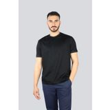 PAUL&SHARK Erkek Yuvarlak Yakalı Kolu Yüzgeç Detaylı Pamuklu Siyah T-Shirt -11D 25411017