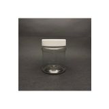 Pause Art Home 200 Cc Silindir Pet Kavanoz - Beyaz Plastik Kapaklı - 200 Ml Plastik Kavanoz ( 10adet)