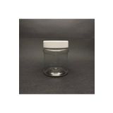 Pause Art Home 200 Cc Silindir Pet Kavanoz - Beyaz Plastik Kapaklı - 200 Ml Plastik Kavanoz ( 3adet)