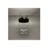 Pause Art Home 250 Cc Plastik Kare Baharatlık Kavanoz - 250 Ml Köşeli Baharat Kavanozu