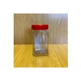 Pause Art Home 370 Cc Pet Kavanoz - Kırmızı Plastik Kapaklı - 370 Ml Plastik Kavanoz