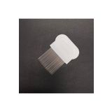 Pause Art Home Bit Tarağı - Metal - Bit , Pire Kepek Vb Için Saç Ve Kıl Temizleme Tarak - Beyaz Tarak