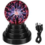 Pauzle Sihirli plazma küresi, 15 cm mini plazma topu, dokunmaya duyarlı flaş topu, USB veya pille çalışır