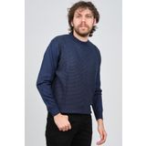 Pave 4537063 Lacivert Bisiklet Yaka Desenli Yün Erkek Kazak