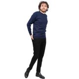 Pave Bisiklet Yaka Desenli Yün Kazak, 2XL, 8045320219093, LACİVERT, Erkek