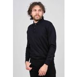 Pave Erkek Polo Yaka Yün Kazak, Lacivert, M