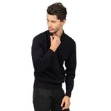 Pave Polo Yaka Yün Kazak, M, 8045320208104, Lacivert, Erkek