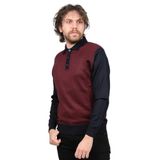 Pave Polo Yaka Yün Kazak, M, 8045320217124, BORDO, Erkek