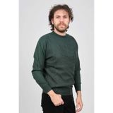 Pave Yeşil Bisiklet Yaka Desenli Yün Kazak, XL, 8045320217063, YEŞİL, Erkek