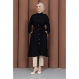 PAVENTİ Cepli Ayrobin Kap Siyah