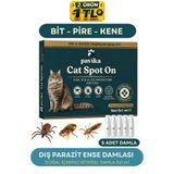 Pavika Kediler İçin Dış Parazit Ense Deri Damlası, Cat Spot On Bitkisel Damla 5x1 ml