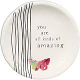 Pavilion Gift Company You are All Türds of Amazing 10 cm Kelebek Hatıra Takı Biblo Tabağı, Beyaz