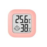 Pavrika Digital Lcd Termometre - Akıllı Sıcaklık Ve Nem Ölçer - Pembe - Anlık Takip Özelliği