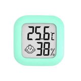 Pavrika Digital Lcd Termometre - Akıllı Sıcaklık Ve Nem Ölçer - Yeşil - Anlık Takip Özelliği