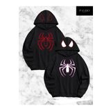 PAVRO Sevgili Çift Kombinleri örümcek Tasarımlı 2 Li Ürün Kapşonlu Sweatshirt