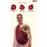 Paw And Hug Köpek Ana Kucağı Yazlık Hava Alan Kumaş 0-10 kg Küçük Irk Köpek Taşıma Çantası Summer Edition