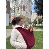Paw And Hug Polar Köpek Ana Kucağı – 0-10KG Arası Köpek Ağırlığı, Yumuşak Polar - Bordo