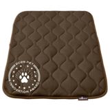 Paw Inspired Köpekler için Yıkanabilir Dolgulu Sandık Paspasları | 88,9 cm x 55,88 cm Pad, 91,4 cm Köpek Kulübelerine Uyar | Sızdırmaz, Peluş Evcil Hayvan Yatakları (Koyu Kahverengi)