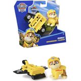 Paw Patrol: Action Pups Rubble Aksiyon Figürü ve Katlanabilir Kanatlı Hoverboard Uçak Oyuncağı -5 cm