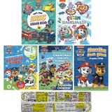 Paw Patrol Aktivite-Faaliye-Boyama-Çizim-Çıkartma Kitapları 5'li Set + Mat. Öğreten Cetvel