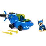 Paw Patrol, Aqua Pups, Chase Yavrusu Figürlü Balığı Tasarımlı Ana Araç, Oyuncak Araba