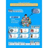 Paw Patrol Etiket Isme Özel Hobi - Okul Seti 170 Adet - PP