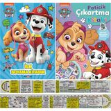 Paw Patrol Ilk Boyama Kitabım + Paticik Çıkartma Kitabı 2'li Set + Mat. Öğreten Cetvel