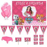 Paw Patrol Kız Doğum Günü Süsleme Seti Parti Malzemeleri-