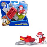 PAW PATROL, Marshall Action Pup, katlanabilir kanatlı mini kurtarma uçaklı oyun figürü, 3 yaşından büyük çocuklar için oyuncak