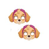 PAW PATROL Maske 6 lı SKY karton maske lastikli parti maskesi