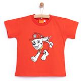 PAW Patrol - NICKELODEON Erkek Bebek Tişört Bisiklet Yaka Kısa Kol Kırmızı