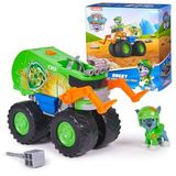 Paw Patrol: Rescue Wheels Rocky'nin Geri Dönüşüm Kamyonu, Mermi Fırlatıcılı Oyuncak Kamyon ve Koleksiyon Aksiyon Figürü, 3 Yaş ve Erkek Çocuk Oyuncakları