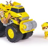 PAW PATROL Rescue Wheels - Rubble’ın Buldozer Canavar Kamyonu, Rubble köpek figürlü, 3 yaşından büyük çocuklar için oyuncak