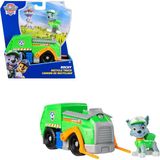 Paw Patrol, Rocky oyun figürlü geri dönüşüm kamyonu (sürdürülebilir temel araç/ana araç), 3 yaşından büyük çocuklar için oyuncak