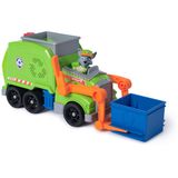 PAW PATROL, Rocky oyun figürlü ve dönüşüm fonksiyonlu (Deluxe araç) ekstra büyük geri dönüşüm kamyonu, 3 yaşından büyük çocuklar için oyuncak