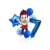 Paw Patrol Ryder 7 Yaş Balon Set Paw Patrol Ryder Konsept Doğum Günü Parti Balon Set