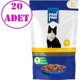 Paw Paw Kedi Yaş Maması Tavuklu 85 gr 20 Ad