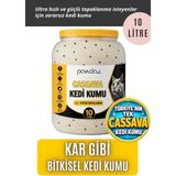 Pawdaz Aktif Karbonlu Cassava Kedi Kumu – Kokusuz, Hızlı ve Güçlü Topaklanma - 10 Litre