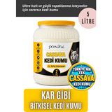 Pawdaz Cassava Kedi Kumu 5 Lt – Türkiye'de Ilk ve Tek - Hızlı ve Güçlü Topaklanma - 5 Litre