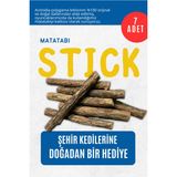 Pawdaz Matatabi -Stıck (7 Adet)- Kediler Için Diş Temizleyen ve Stres Gideren Oyuncak - Kahverengi