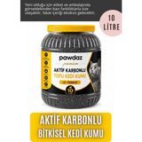 Pawdaz Tofu Kedi Kumu (Aktif Karbonlu) - 5 Litre- Tozsuz, Kokusuz, Topaklanan - 10 Litre