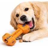 Pawelous Doğal Lateks Köpek Oyuncağı ve Diş Taşı Önleyici - Büyük Boy -20 cm - Turuncu