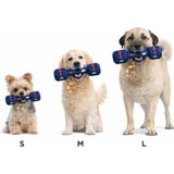 Pawelous Doğal Lateks Köpek Oyuncağı ve Diş Taşı Önleyici - Küçük Boy -11 cm - Mavi