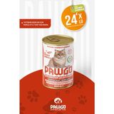Pawgo Avantaj Serisi | Somonlu | Yetişkin | Parça Etli | Kedi Yaş Mama | 400G x 24 - Balık