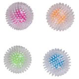 Pawise 12 cm Karışık Renkli Köpekler için Işıklı Şeffaf Plastik Top