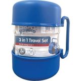 Pawise 3 in 1 12.5x12.5x17 cm Kedi ve Köpekler için Seyahat Seti