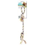 Pawise 48 cm Floss Tugger Tutma Saplı İp Toplu Köpek Oyuncağı