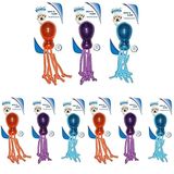 Pawise Ahtapot Diş İpi Köpek Oyuncağı 20 cm (3 paketi)