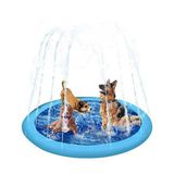 Pawise Köpek Yatağı Şişme Su Fışkırtmalı 130 cm - Mavi