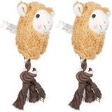 Pawise Llama W/Rope Köpek Oyuncağı (2 paketi)